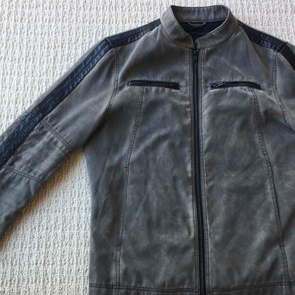 Faux Leather Motorcycle / Dystopian Jacket